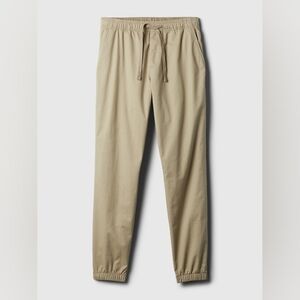 GAP Beige Khaki Mid Rise Cotton Joggers Pants Size Small New NWT Uniform Stretch